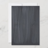 Elegante goudbruid, zwarte bruiloftsdouche kaart (Achterkant)