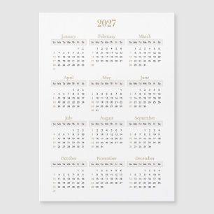 Elegante Gouden 2027 Agenda   Elke achtergrondkleu