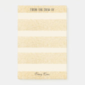 Elegante Gouden Aangepaste Notities Post-it® Notes (Voorkant)