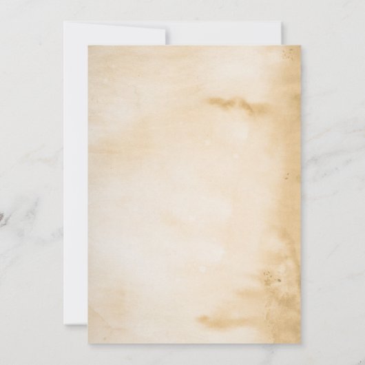 Elegante gouden Abstract Waterverf bruiloft Kaart (Achterkant)