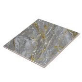 Elegante gouden aderen marmer tegeltje (Zijkant)