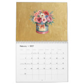 Elegante gouden administratieve professionals dag kalender (Feb 2027)