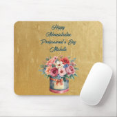 Elegante gouden administratieve professionals dag muismat (Met muis)
