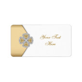 Elegante gouden Adresetiketten Etiket (Voorkant)