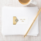 Elegante gouden adreslabels etiket (Insitu)