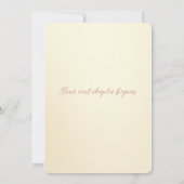 Elegante gouden afstudeerkaart kaart (Achterkant)