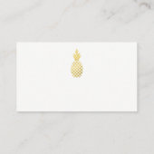 Elegante gouden ananas bruiloft escort Kaarten Plaatskaartje (Achterkant)