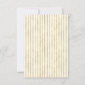 Elegante gouden ananas bruiloft RSVP (Achterkant)