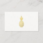 Elegante gouden ananas bruiloft website Kaarten (Achterkant)