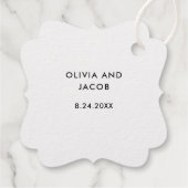 Elegante gouden ananas | Tropical dank u Bedankjes Labels (Achterkant)