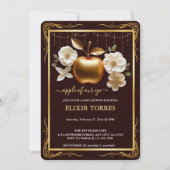 Elegante gouden appel van ons Baby shower Kaart (Voorkant)