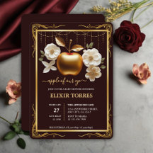 Elegante gouden appel van ons Baby shower