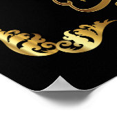 Elegante Gouden Arabische kalligrafie - Islamitisc Poster (Hoek)