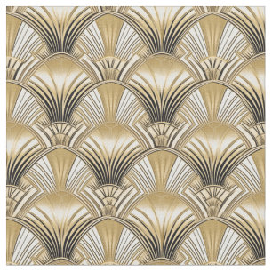 Elegante gouden art deco bogen stof
