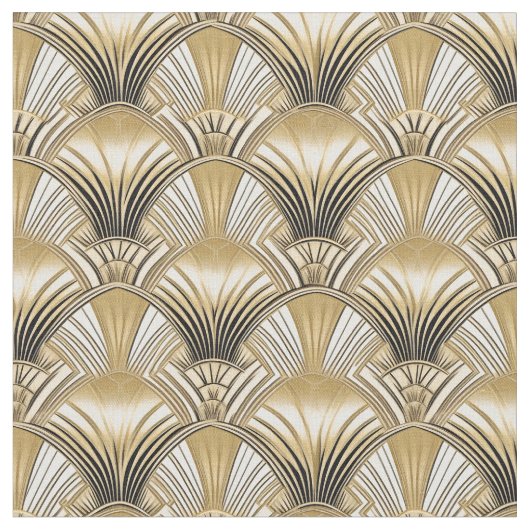 Elegante gouden art deco bogen stof (Close Up)