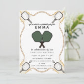 Elegante gouden babyshower uitnodiging (Staand voorkant)