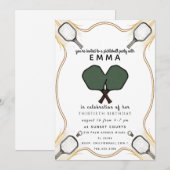 Elegante gouden babyshower uitnodiging (Voorkant / Achterkant)
