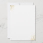 Elegante gouden baljurk - Princess Design bruiloft Kaart (Achterkant)