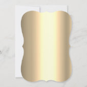 Elegante gouden ballen, strijklichten gouden kerst kaart (Achterkant)