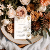 Elegante gouden ballon 80e verjaardagsfeest kaart