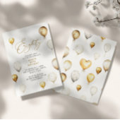 Elegante gouden ballon 80e verjaardagsfeest kaart