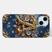 Elegante Gouden Barokletter A Case-Mate iPhone Case (Achterkant (horizontaal))