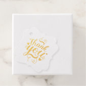 Elegante gouden bedankingsfolie favor tags (Met doos)