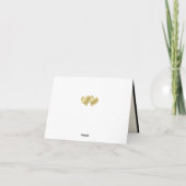 Elegante gouden Bedankt om mijn bruidsmeisje Kaart (Achterkant)