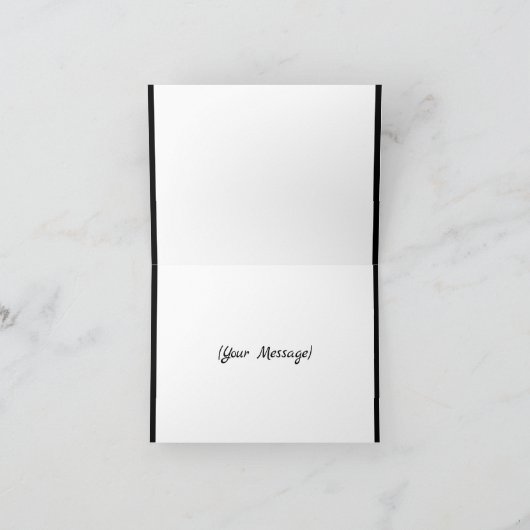 Elegante gouden Bedankt om mijn bruidsmeisje Kaart (Binnen)