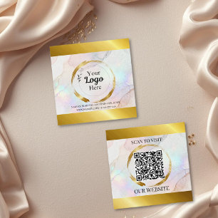 Elegante gouden bedrijfslogo Modern  Contactkaartje