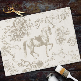 Elegante gouden beige paardenbloemen tissuepapier