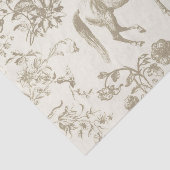 Elegante  gouden beige paardenbloemen tissuepapier (Detail)