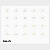 Elegante gouden belettering knuffels en kussen hart sticker (Vel)