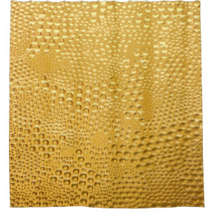 Elegante gouden bellen glitter textuur douchegordijn