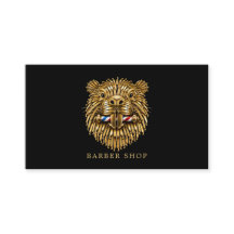 Elegante Gouden Bever Kapperszaak Qr Code