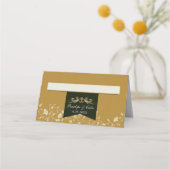 Elegante  Gouden Bibliotheek Trouwplaatskaarten Plaatskaartje (Achterkant)