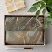 Elegante Gouden Blad Botanisch Tissuepapier (Geschenk)