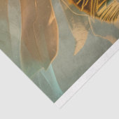 Elegante Gouden Blad Botanisch Tissuepapier (Detail)