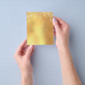 Elegante gouden blanco flyer (Hand)