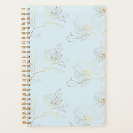 Elegante gouden bloem wekelijks / maandelijks planner