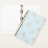 Elegante gouden bloem wekelijks / maandelijks planner (Display)