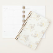 Elegante gouden bloem wekelijks / maandelijks planner (Display)