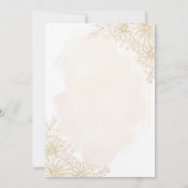 Elegante gouden bloemblaadjes hoek islamitische br kaart (Achterkant)