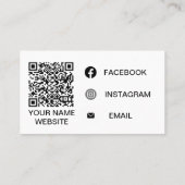 Elegante gouden bloemen Logo Visitekaartje (Achterkant)