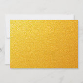 Elegante Gouden Bloemen Minimalistische Quinceaner Save The Date (Achterkant)