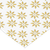 Elegante gouden bloemen patroon wit lange tafelloper (Hoek)