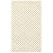 Elegante gouden bloemen patroon wit tafelkleed (Voorkant)