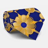 Elegante gouden bloemendassen – Luxe accessoire vo Stropdas (Opgerold)