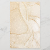 Elegante gouden bloemennamen Baby Dieren Baby Show (Achterkant)