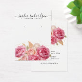 Elegante gouden bloemensieraden Oorbel Display Kaa Visitekaartje (Bureau)